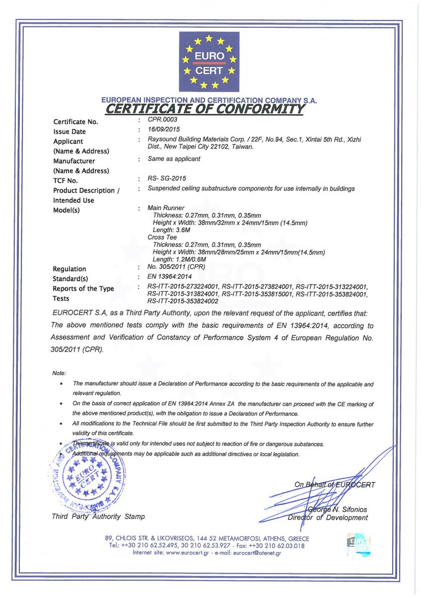 CE證書2015-09-21 CERTIFICATE - CPR.0003