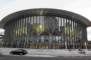 Landscaping and paving around the Taipei Arena (using high-quality granite)