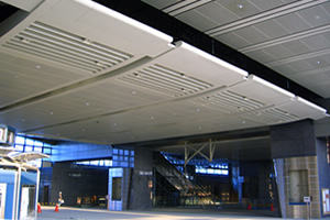 Special ceiling in the Taiwan High Speed Rail