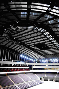 	Indoor ceiling of the Taipei Arena